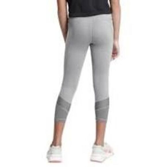 ATHLETA GIRL COBBLESTONE GRAY REFUEL MESH CAPRIS SIZE L/12 ATHLETIC PLAY ACTIVE - Picture 2 of 9